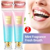 2PC Nicotinamide Dazzling Whitening Toothpaste Nicotinamide Formula,Fresh Breath