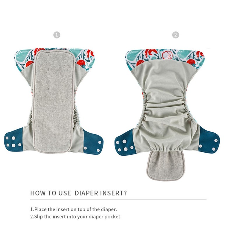 4pcs/pack Baby Cloth Diapers Washable Reusable Pocket Cloth Diaper Quick