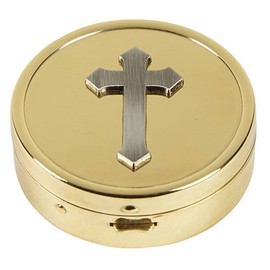 Embossed Cruz Pyx
