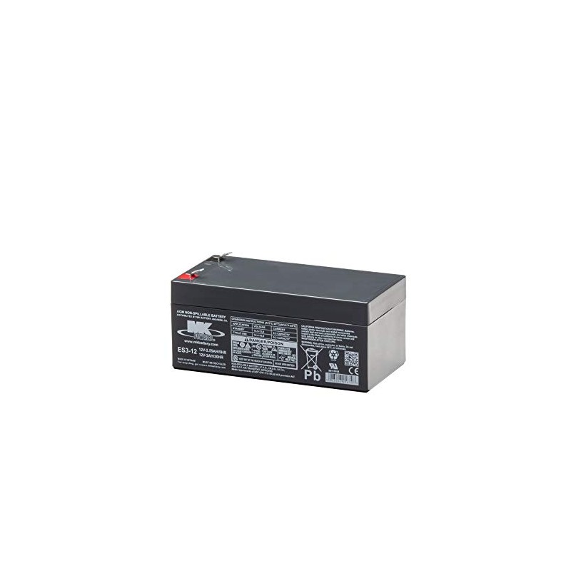 MK Battery ES3-12 Maintenance-Free Rechargeable Sealed Lead-Acid Battery
