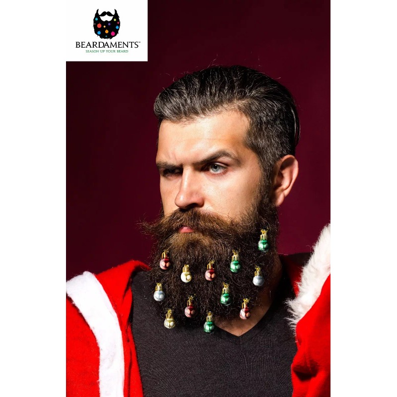 Beardaments - Beard Ornaments - Beard Baubles - (Pack of