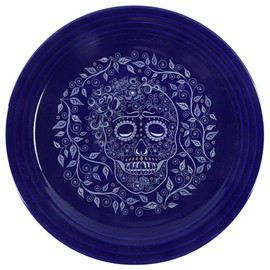 Fiesta Skull and Vine Twilight Chop Plate (Round Platter)