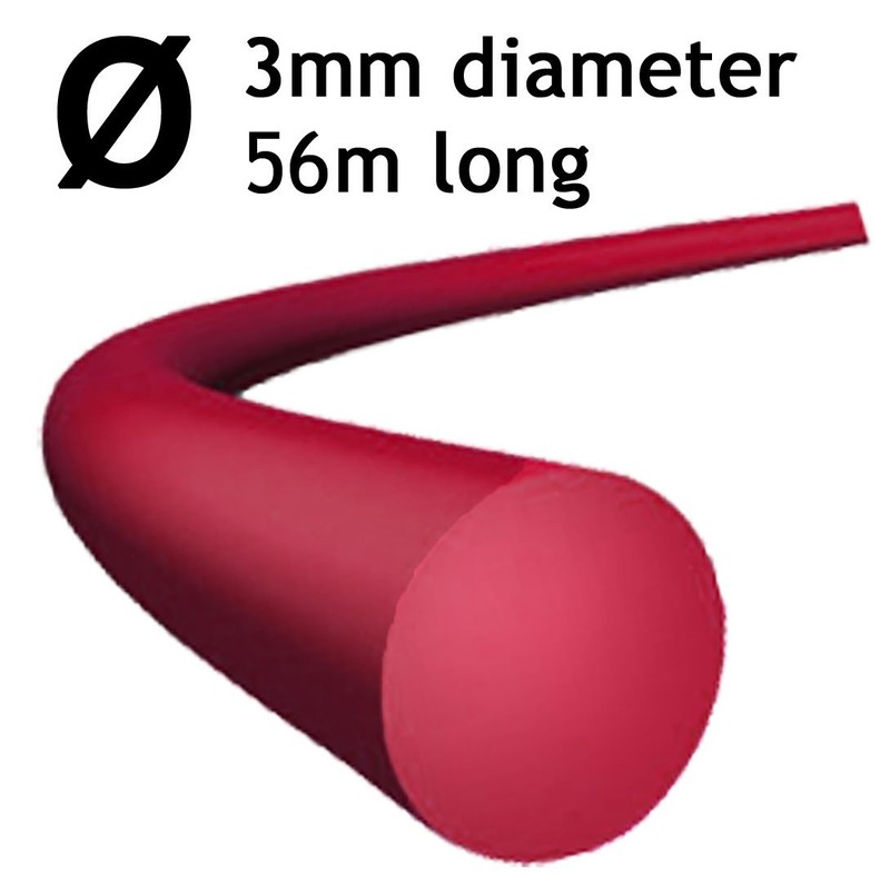 SPARES2GO Round 3mm Diameter 2 x 28m Strimmer Trimmer Brush