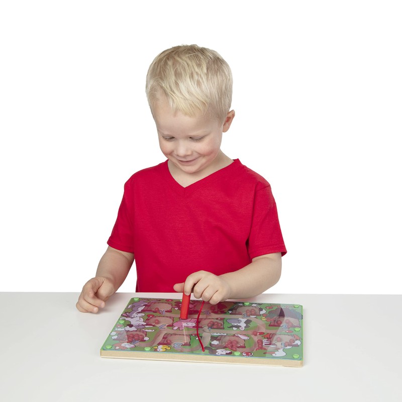 Melissa & Doug Magnetic Wand Number Maze - Wooden Puzzle