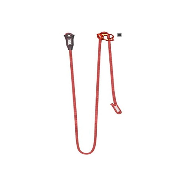 PETZL, Dual Connect Adjust, Lanyard Double Adjustable For Climbing And Mountaineering, Red, One Size, Unisex-Adult