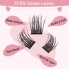Cluster Eyelashes, Pack of 72 Individual Eyelashes, Eyelash Clusters, DIY