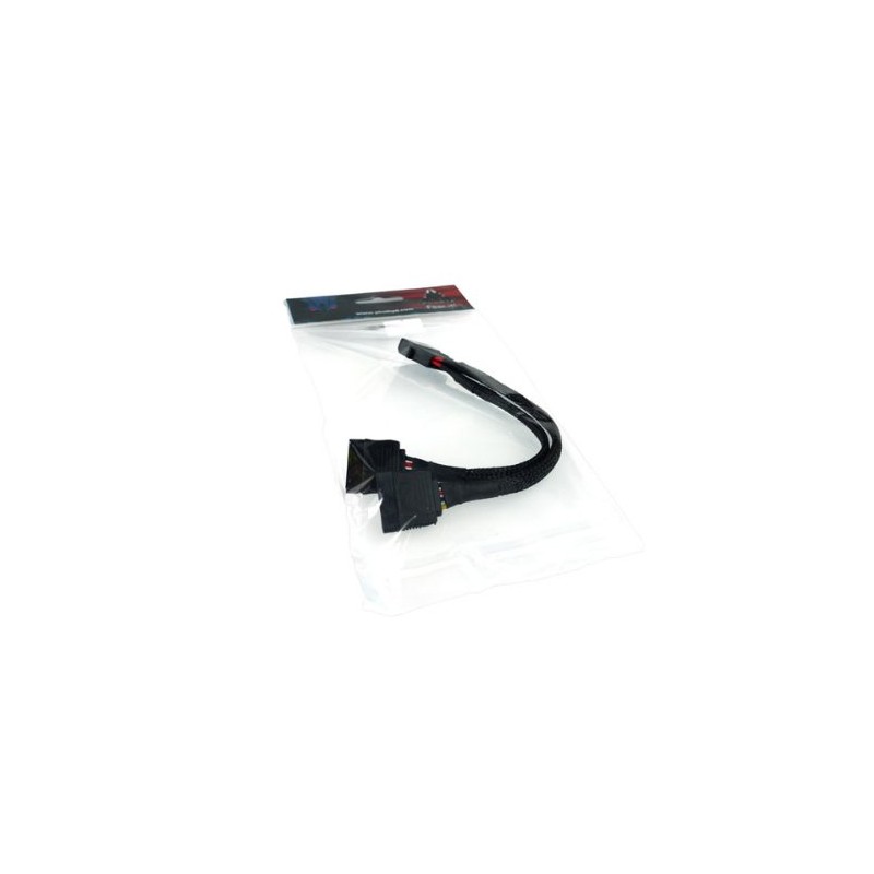 Phobya Strom/SATA Y-Kabel intern 4Pin Molex auf 2x SATA 15cm