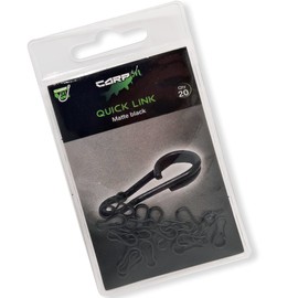 Carp On - Pack of 20 Fishing QUICK LINKS Made From Stainless Steel - Classic Design Terminal Tackle for Making Your Own Fishing Rigs (Small) [15-740S]