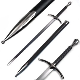 Ace Martial Arts Supply Medieval Knight Arming Sword with Scabbard (Chivalry Ring)