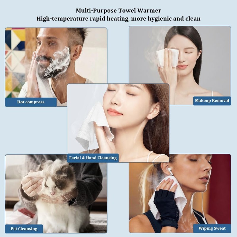 Hot Towel Warmer Dispenser, 5s Fast Heating Towel Machine for