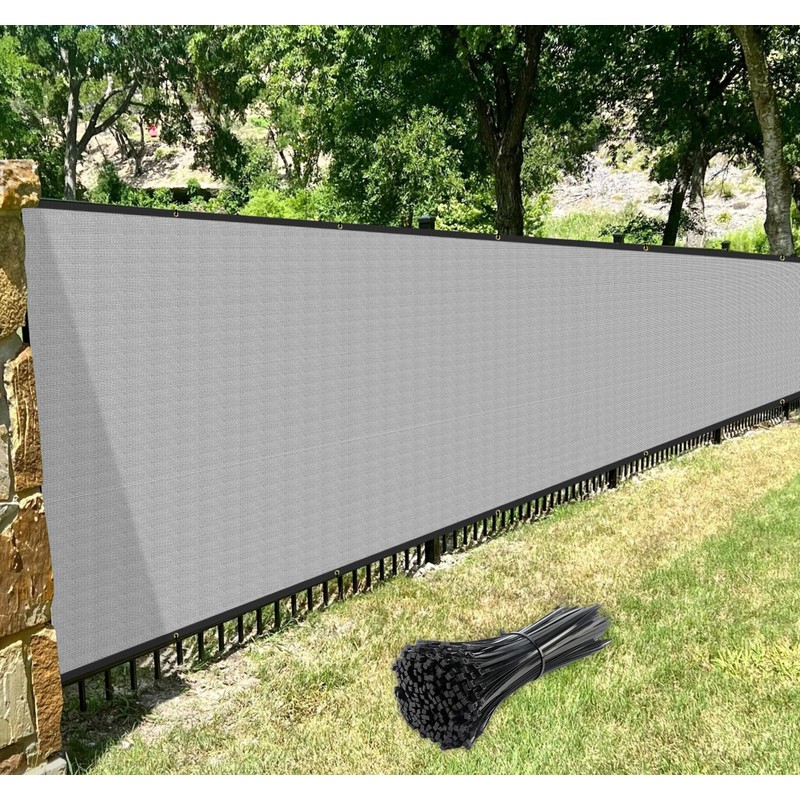 Windscreen4less Privacy Screen Fence 6' x 30' Heavy Duty Mesh