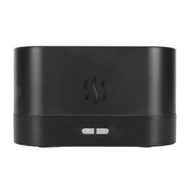 Yoidesu Difusor de Aceite Esencial con Luz de Llama USB de 180 Ml, Humidificador de Aromaterapia de Niebla Fina para Dormitorio, Sala de Estar,...    