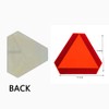 Sticky Slow Moving Vehicle Triangle Sign,Golf Cart Orange Triangle Signs,14"x16"Diamond