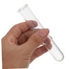 Levemolo 4pcs Transparent Plastic Test Tubes for Hydroponic Plant Propagation