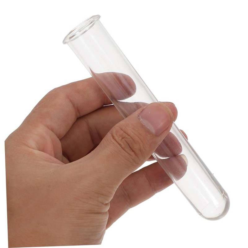 Levemolo 4pcs Transparent Plastic Test Tubes for Hydroponic Plant Propagation