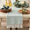DII Woven Basics Collection 100% Cotton Knit Table Runner, 15x72,