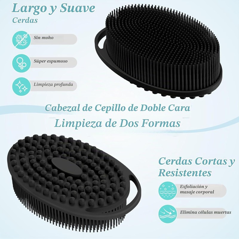 Juego de Depuradores de Silicona para Espalda, Cuerpo y Cara