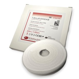 DE Healthcare Products - Elastic Tubular Bandage 100% Cotton Jersey Tube Bandage 20 m x 1.5 cm for Children's Finger & Toe Bandages, Seamless Knitted Tubular Bandage Size 0