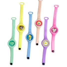 루아르모 어린이 캐릭터 LED 썸머 팔찌 밴드, 랜덤발송, 6개 Luarmo Children's Character LED Summer Bracelet Band, Random Delivery, Set of 6
