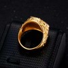 LAIMIUMIU33 Iced out Cross Ring for men CZ ring Hip