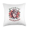 Trust in The Lord Christian Verse Floral Heart Tee Throw