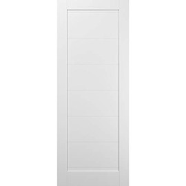 SARTODOORS Slab Barn Door Panel | Quadro 4115 White Silk | Sample of Color