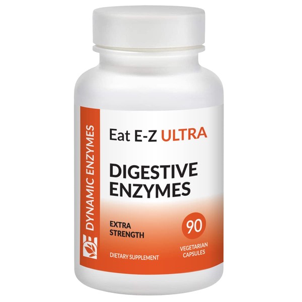 Eat E-Z Ultra Digestive Enzymes for Gut Health; Anti-Bloating; Digestive Enzyme for Immune Support | 90 Count