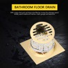 QANYEGN Gold Bathroom Drain, Copper Shower Floor Drain, Brass Shower