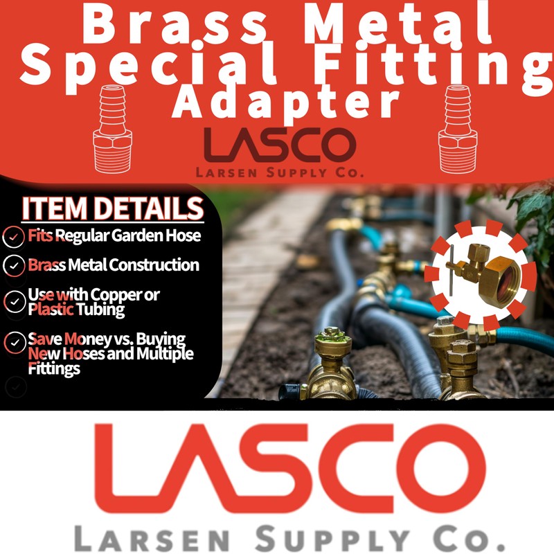 LASCO 17-8385 3/4 Female Garden Hose Thread by 1/4-Inch Compression