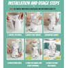 BSFRNF 5 In 1 Rotary Cheese Grater Vegetable Slicer for