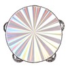 6 Inch Tambourines Double Row Melodious Polished Reflective Drum Hand