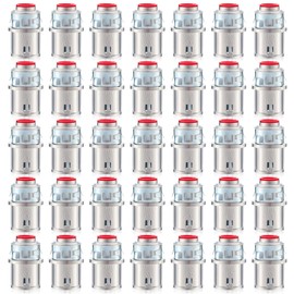 Relaxweex Metal-Clad Cable Connectors Zinc Electrical Conduit Connector 3/8" Snap in Connectors for Steel and Aluminum Cable (35 Pack)