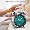Peakeep Loud Alarm Clock for Heavy Sleepers Adults, Metal 4