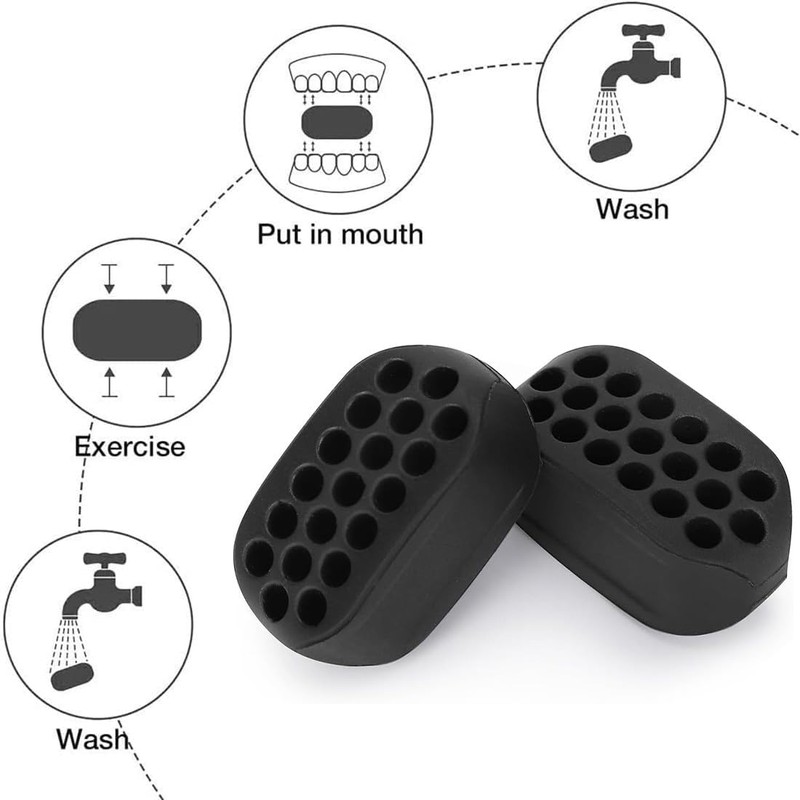 PLABBDPL Jaw Trainer, Pack of 6 Jawline Exerciser and Jaw