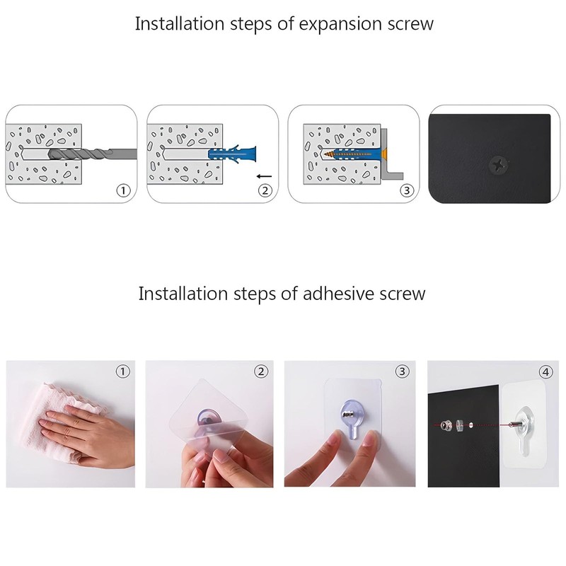 Pyuyan Key Holder Wall Mounted, Creative Coat Hooks for Wall