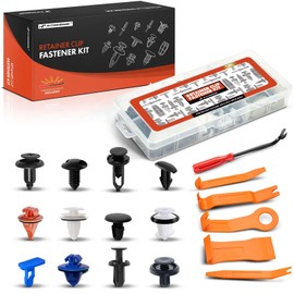 A-Premium 120 PCS (12 Sizes) Car Retainer Clips Kit Compatible with Toyota Tacoma 2016-2023 Bumper Seal Strip Wheel Opening Molding Auto Push Pin Plastic Rivet Fastener Replacement Set, w/Removal Tool