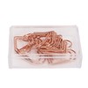 100Pcs Paper Clips Rose Gold Unique Shape Electroplating Process Lightweight