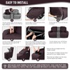 KinCam Loveseat Recliner Covers with Middle Console Slipcover, Recliner Sofa