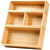 Umilife Drawer Organizer Storage Boxes, 2.5" High Bamboo Drawer Dividers,