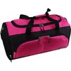 foolsGold Large Sports Holdall Duffel Bag - Black/Pink