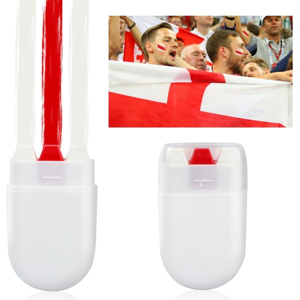 2 Pack England Face Paint, Crayon Stick with White and Red Color for Face Body, England Flag Make up Accessories for Adults Sports Events Celebrations Party