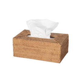 Kouboo Loma Rectangular Rattan Tissue Box Cover (Brown)
