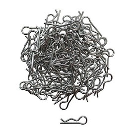 Apex RC Products 1/10 Medium RC Car/Truck/Buggy Galvanized Steel Body Clips - 100 Pack 4026