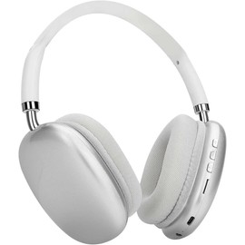 AUDALA Kabellose Bluetooth-Kopfhörer Over Ear Kabellos mit Mikrofon Musik Stereo HiFi für Sport Fitnessstudio TV PC Telefon iOS Android 28 Stunden (Silber)