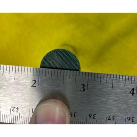 Matt Round Center Ring Tube Carving Wax - CA 2704 GREEN 7/8 INCH SOLID