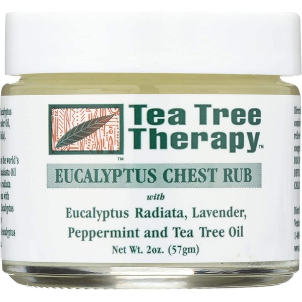 Tea Tree Therapy - Chest Rub, Eucalyptus 2 Oz ( 2-Pack)