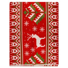 Thyonta Festive Christmas Table Runner Soft Linen Tablecloth with Holiday-Themed Prints for Family Gatherings Holiday Decorations Dining Table Accents (35 X 180 Cm)