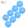 50pcs Solid Color Hollow Air Flow Golf Practice Balls Indoor