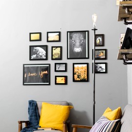 PIPE DECOR Industrial Pipe Floor Lamp, Dimmable, DIY with Swag Kit, Torch Design