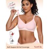 Vertvie Womens Wireless Bras No Underwire Push Up Bra Seamless